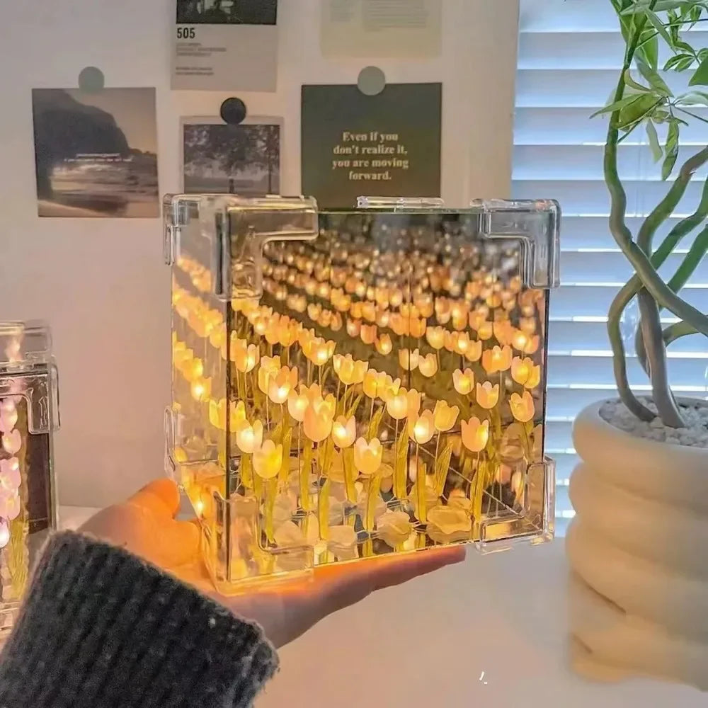 🌷 Lámpara de Tulipanes LED – Ilumina tu espacio con magia floral ✨