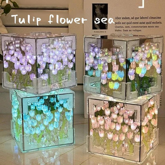 🌷 Lámpara de Tulipanes LED – Ilumina tu espacio con magia floral ✨